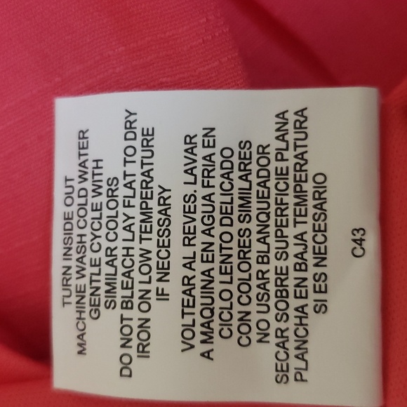 New Boho 2XL Chic Coral Artisy Lagenlook Embroidered Floral Tunic Top - Picture 9 of 11